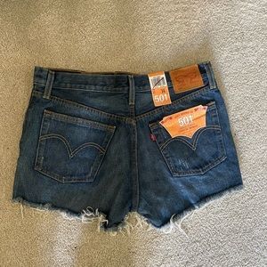 Brand new 501 Levi’s shorts. Classic style new with tags. Darker wash
